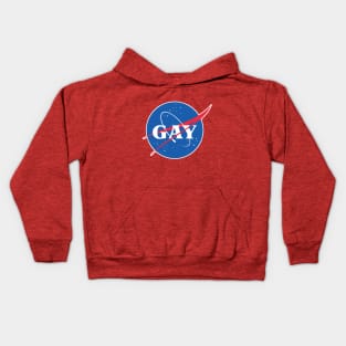 Nasa / Gay Logo Tribute/Parody Design Kids Hoodie